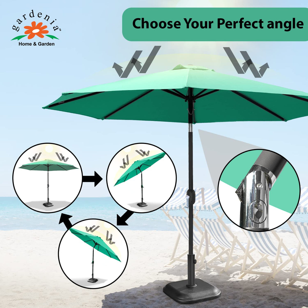 10ft Umbrella - Green