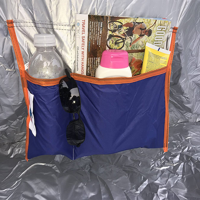 Beach Tent Quick Setup Sunshade Shelter with Beach Mat/Camping Blanket, Silver Coated UPF 50+ with Ropes, Pegs and a Handy Carry Bag by KoolQuest