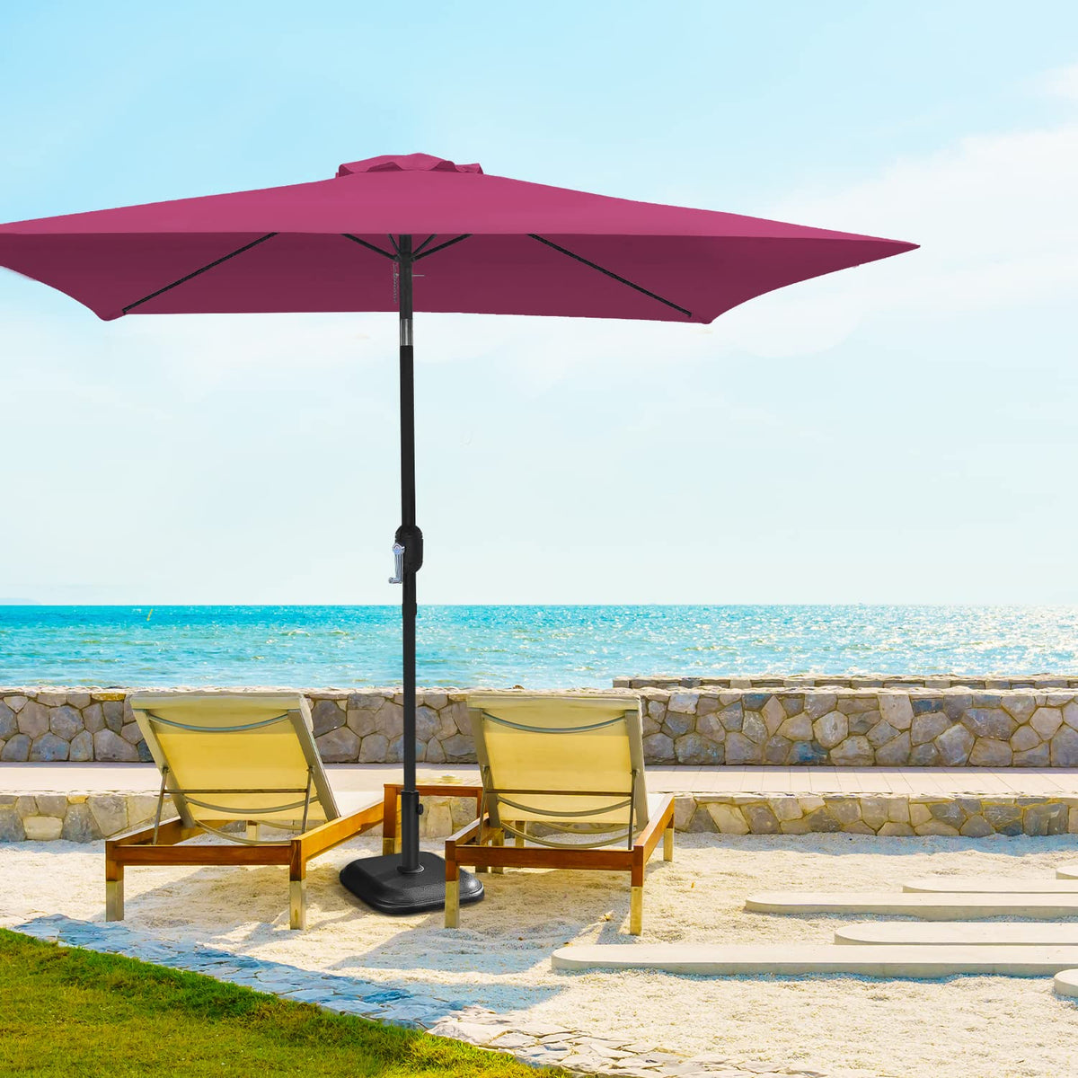 6.5x10ft Umbrella - Maroon