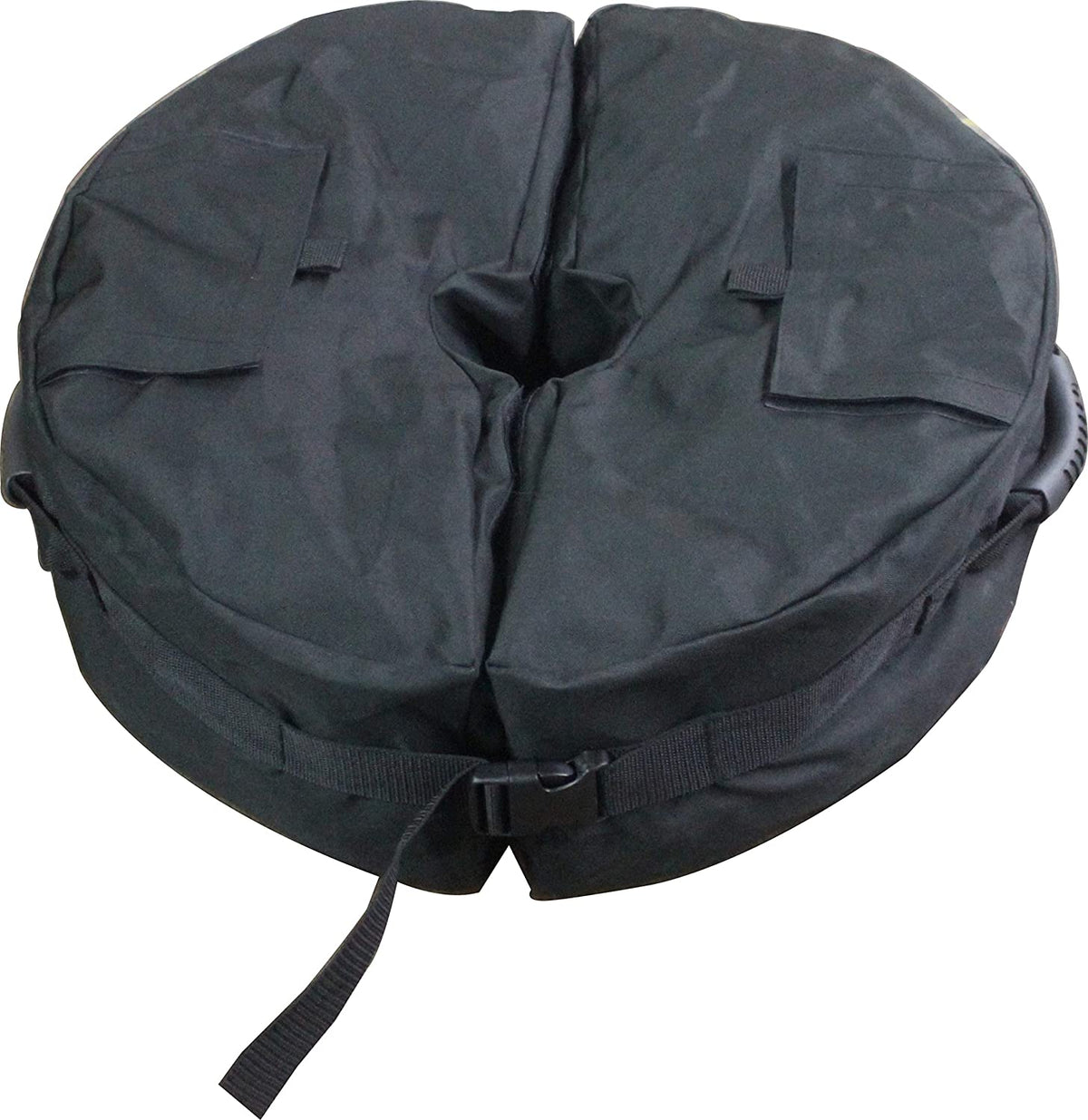 Patio Umbrella Base Stand Solid Weight &amp; Fabrics Base Bag &amp; Umbrella Cover &amp; Holder (15 Kg, Black)