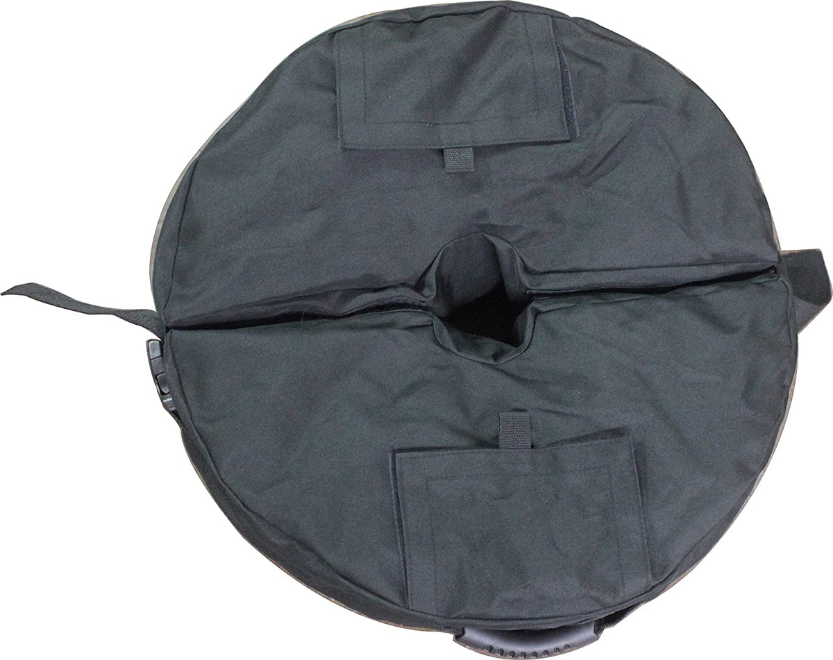 Patio Umbrella Base Stand Solid Weight &amp; Fabrics Base Bag &amp; Umbrella Cover &amp; Holder (15 Kg, Black)