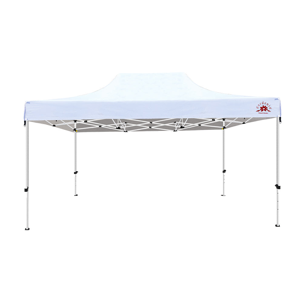 Pop up Canopy Tent Folding Gazebo Deluxe 10x15 White