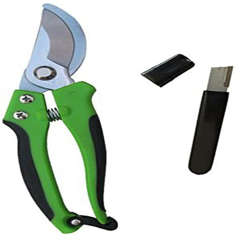 Bypass Garden Pruners 1 pc &amp; 1 Multipurpose Tungsten Carbide Tools/Blade/Knife Sharpener by GardeniaPro