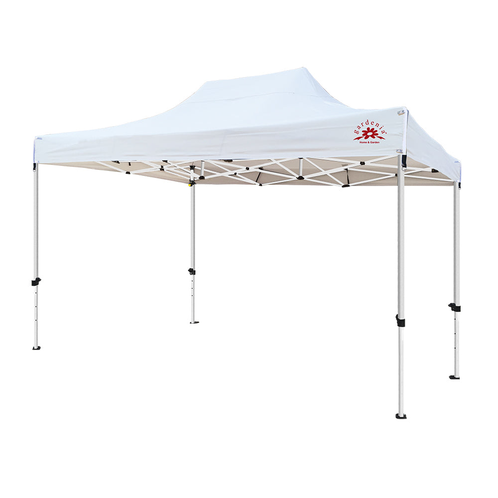 Pop up Canopy Tent Folding Gazebo Deluxe 10x15 White