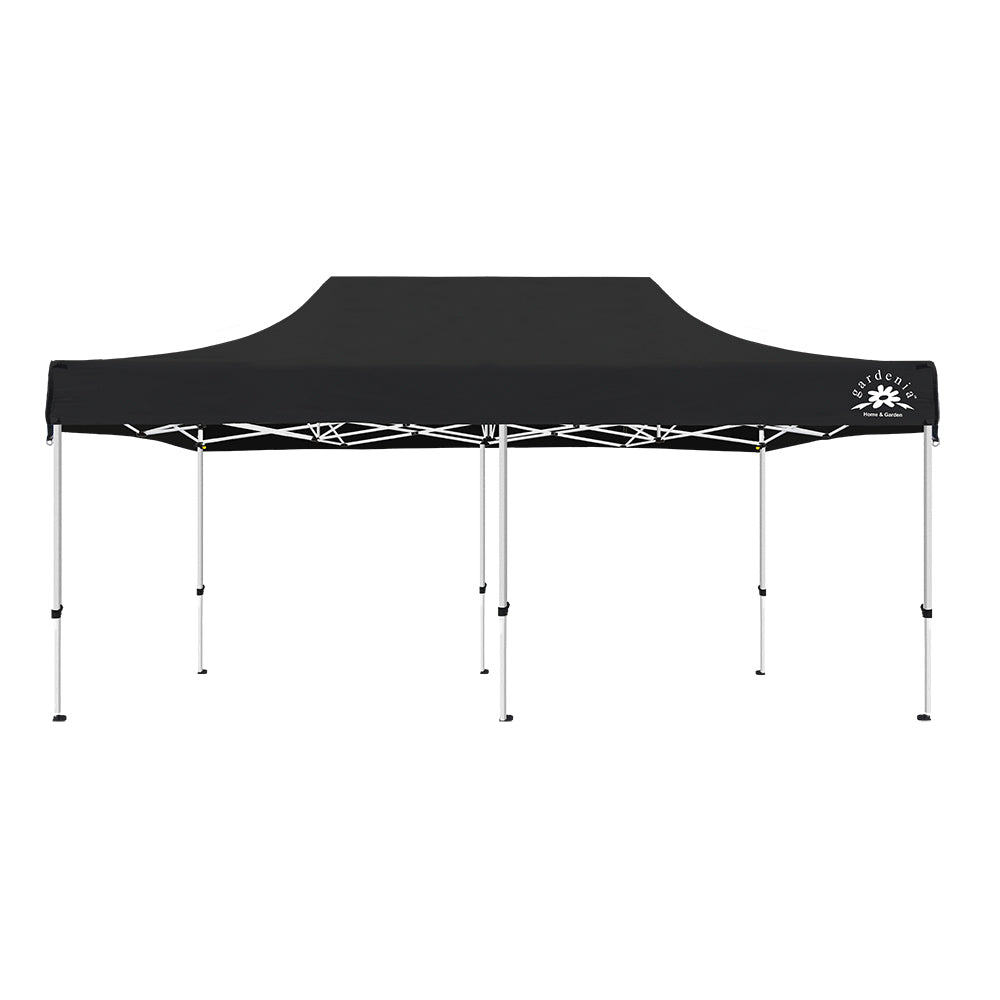 Pop up Canopy Tent Folding Gazebo Deluxe 10x20 Black