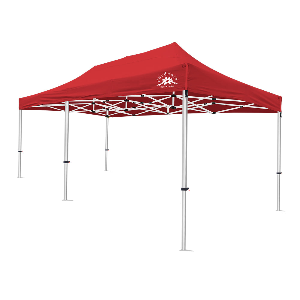 Pop up Canopy Tent Folding Gazebo Deluxe 10x20 Red