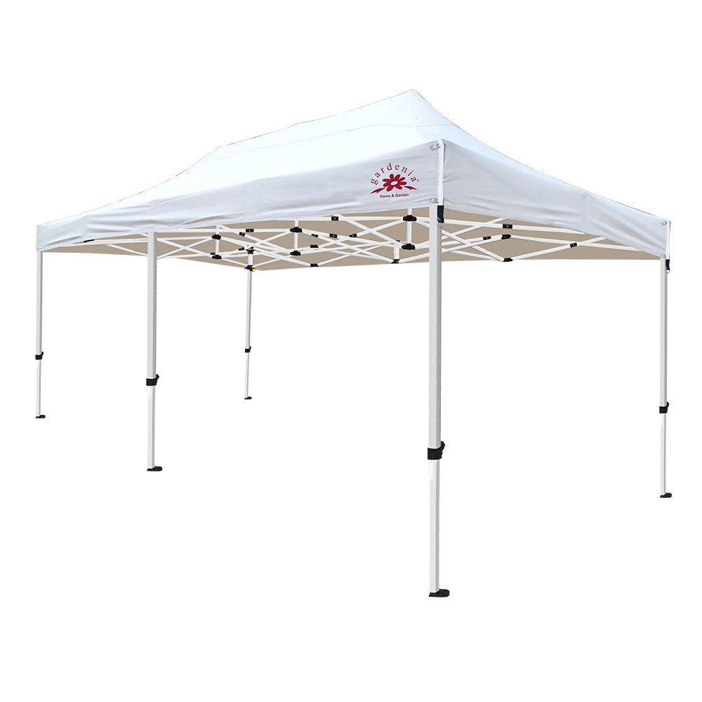 Pop up Canopy Tent Folding Gazebo Deluxe 10x20 White