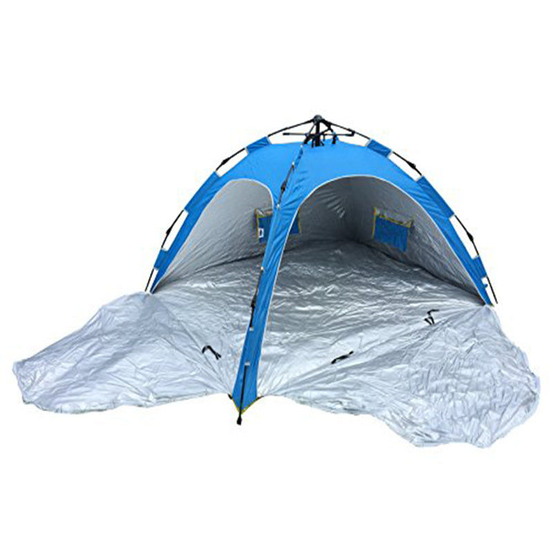 Beach Tent Pop up Sun Shade Beach &amp; Camping Instant Shelter Automatic Single Push/Pull Easy Setup &amp; Hassle Free re-Packing, Privacy Zipper Doors UPF 50+ Protection, Light Weight Portable Carry Bag