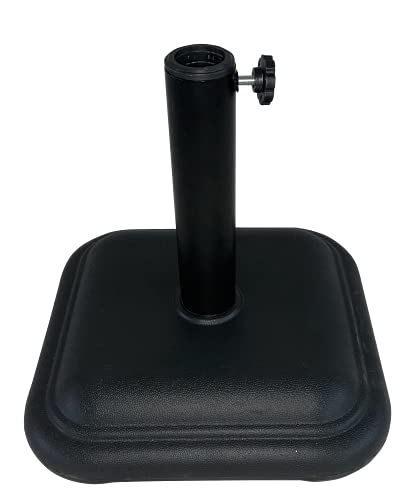 Patio Umbrella Base Stand Solid Weight (Square) - 12Kg (Black) / X002IGZG77