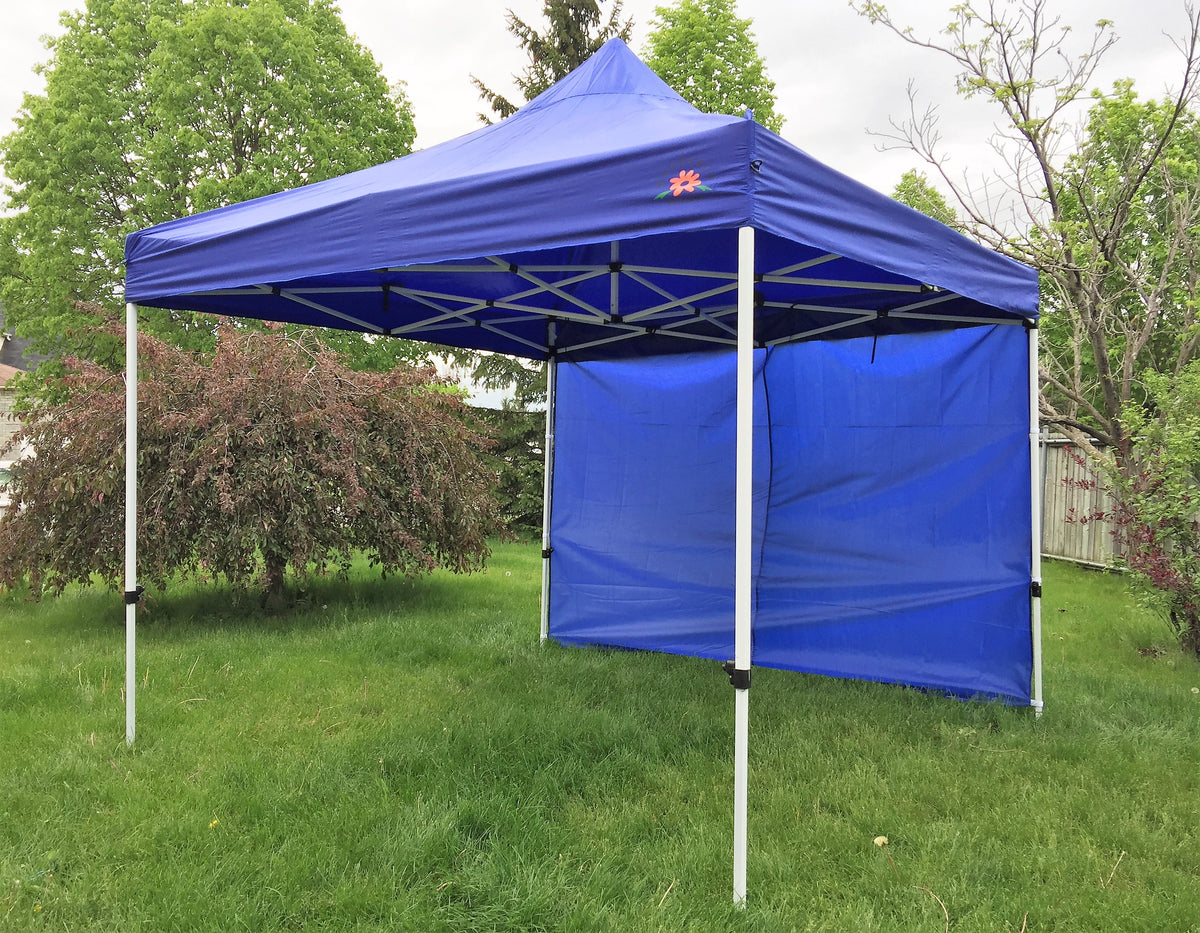 Pop up Gazebo Event Canopy 10x10 ft Tent with 1 Side Wall