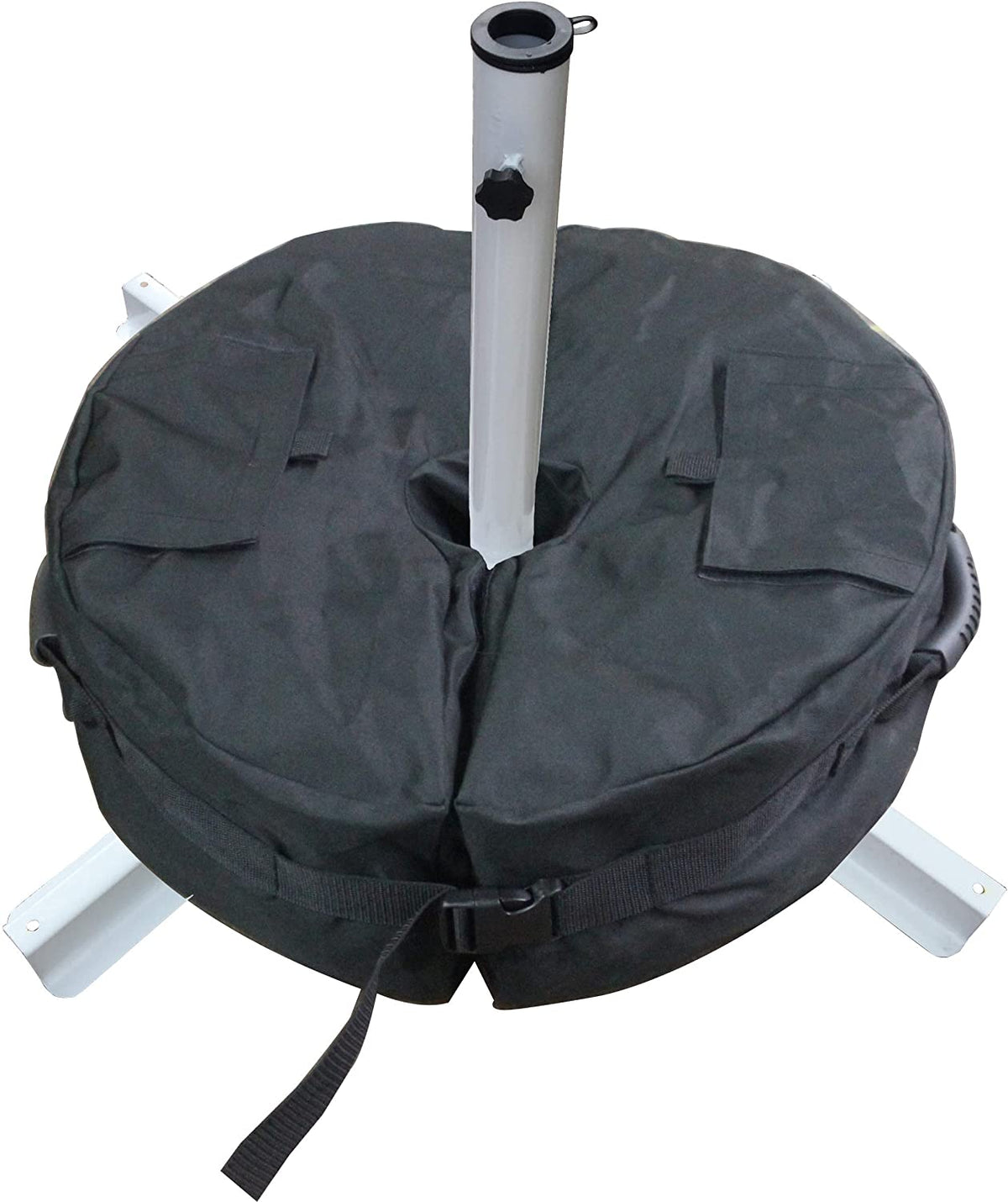 Umbrella Base Weight Bag for Patio Umbrellas Cantilever Offset Outdoor Parasol Holder Cover - Detatchable Heavy Duty Sand Fillable Bag Anchor with Big Opening &amp; Strong Handles for Garden &amp; Beach
